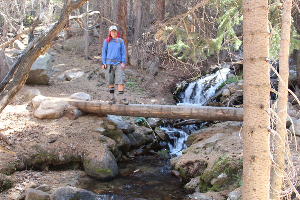 2020-09-29 Stefan on bridge over Boulder Brook