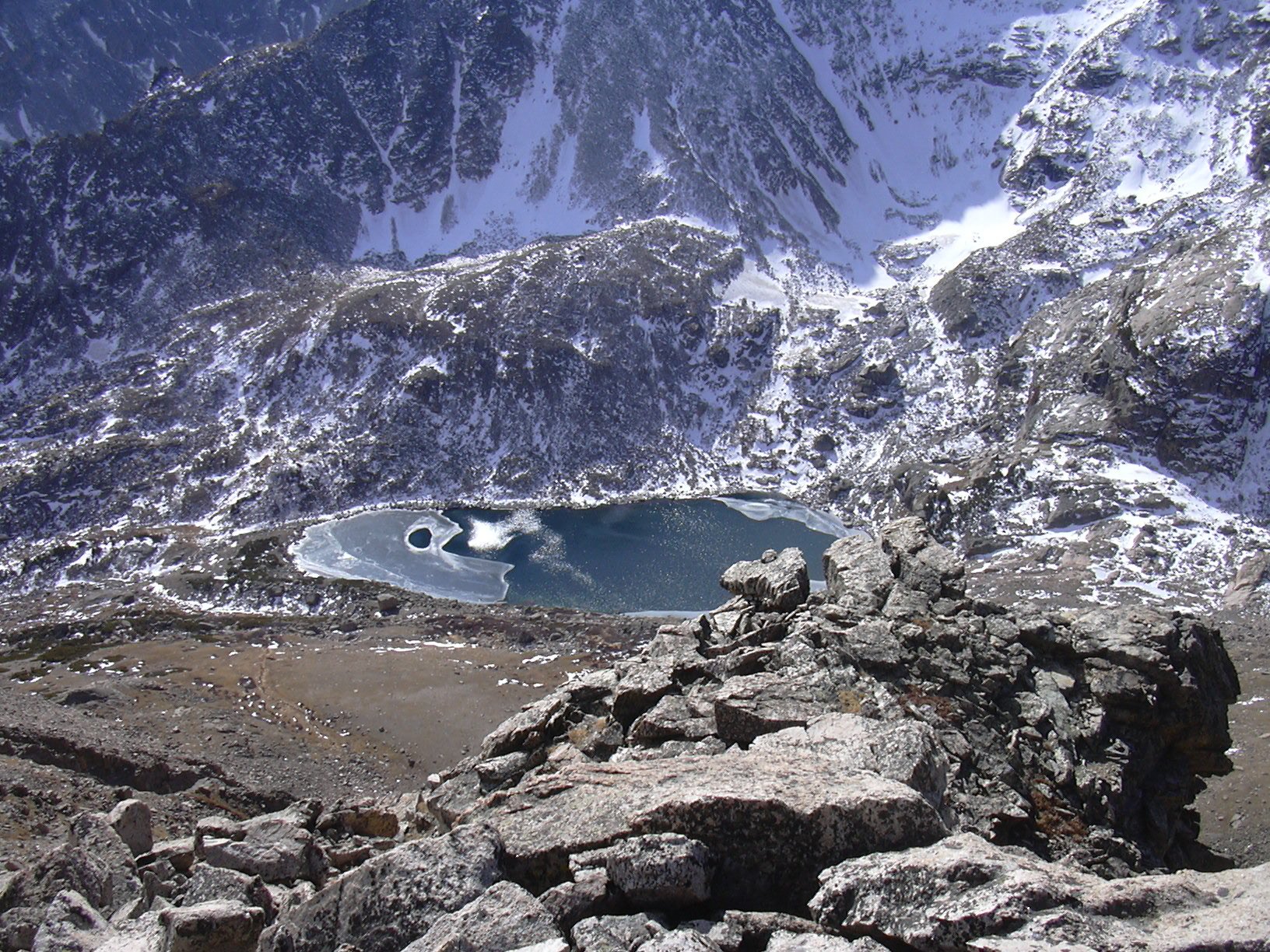 Pipit Lake from Mahana Peak summit, 11/01/08