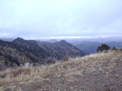 Looking east from Nugget Hill summit, 11/30/08