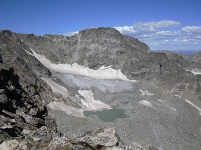 Arapaho Glacier from Old Baldy, 09-04-10